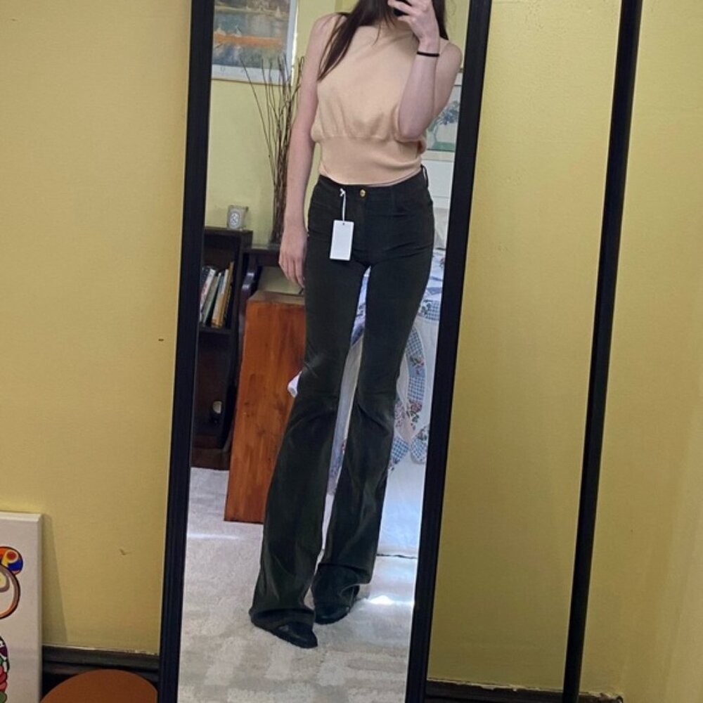 Frame Denim Olive Flare Pants